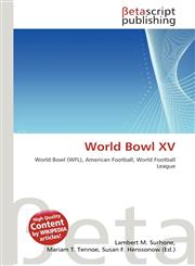 World Bowl XV,6133504714,9786133504714