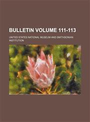 Bulletin Volume 111-113,123151101X,9781231511015