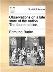 Observations on a late state of the nation. The fourth edition.,1170608949,9781170608944