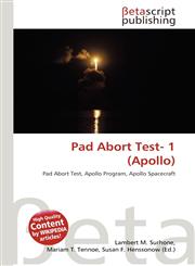Pad Abort Test- 1 (Apollo),3639999371,9783639999372