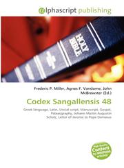 Codex Sangallensis 48,6134356352,9786134356350