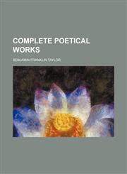Complete poetical works,1458822044,9781458822048