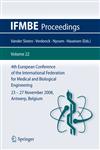 4th European Conference of the International Federation for Medical and Biological Engineering 23 - 27 November 2008, Antwerp, Belgium 1st Edition,3540892079,9783540892076