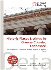 Historic Places Listings in Greene County, Tennessee,6136443473,9786136443478