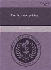 Essays in asset pricing.,1243749644,9781243749642