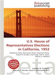 U.S. House of Representatives Elections in California, 1952,6135323296,9786135323290
