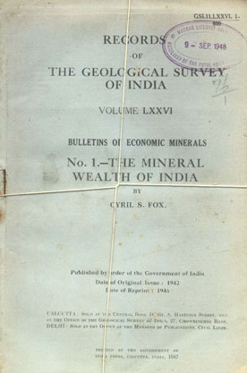 The Mineral Wealth of India