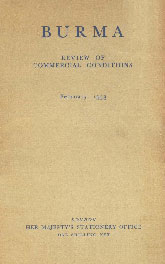 Burma-Review of Commercial Conditions, February 1953 1st Edition