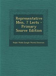 Representative Men, 7 Lects - Primary Source Edition,1289916896,9781289916893