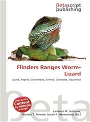 Flinders Ranges Worm-Lizard,613525698X,9786135256987