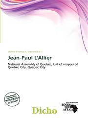 Jean-Paul L'Allier,6200209316,9786200209313