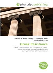 Greek Resistance,6131653186,9786131653186