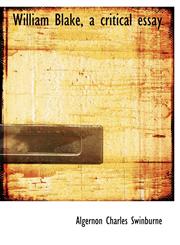 William Blake, a Critical Essay,1116578360,9781116578362