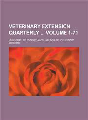 Veterinary Extension Quarterly  Volume 1-71,1236797280,9781236797285