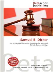 Samuel B. Dicker,6135355872,9786135355871