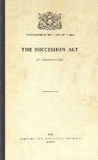 The Succession Act Corrected upto Date