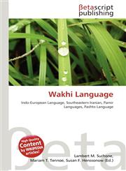 Wakhi Language,6131207208,9786131207204
