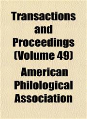Transactions and Proceedings (Volume 49),1152078151,9781152078154