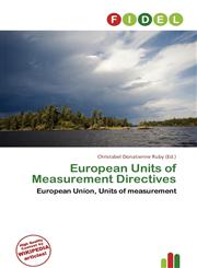 European Units of Measurement Directives,6137008096,9786137008096