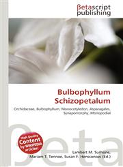 Bulbophyllum Schizopetalum,6136316129,9786136316123