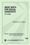 Basic Math for Social Scientists Concepts,0803958757,9780803958753