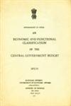 An Economic and Functional Classification of the Central Government Budget - 1972-73