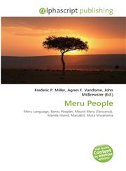 Meru People,6135622811,9786135622812