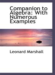 Companion to Algebra With Numerous Examples,111006389X,9781110063895