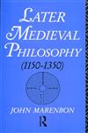 Later Medieval Philosophy,041506807X,9780415068079