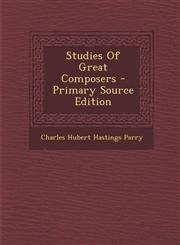 Studies of Great Composers - Primary Source Edition,1294633597,9781294633594