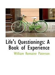 Life's Questionings A Book of Experience,1113054638,9781113054630