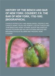 History of the Bench and Bar of New York,1234197391,9781234197391