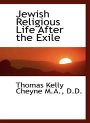Jewish Religious Life After the Exile,1117614905,9781117614908