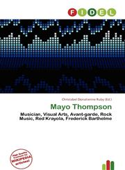 Mayo Thompson,6137076369,9786137076361