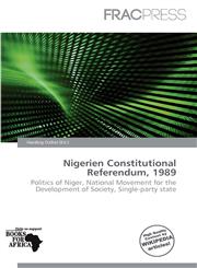 Nigerien Constitutional Referendum, 1989,6201780785,9786201780781