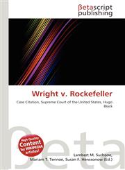 Wright v. Rockefeller,6134744115,9786134744119