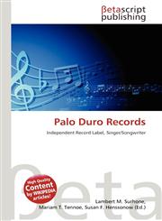 Palo Duro Records,6132391487,9786132391483