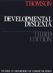 Developmental Dyslexia 3rd Edition,1870332709,9781870332705