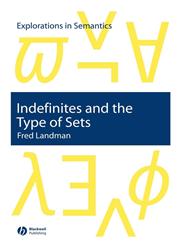 Indefinites and the Type of Sets,1405116307,9781405116305