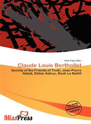 Claude Louis Berthollet,6136797380,9786136797380