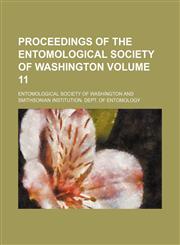 Proceedings of the Entomological Society of Washington Volume 11,1153417650,9781153417655
