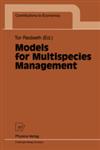 Models for Multispecies Management,3790810010,9783790810011