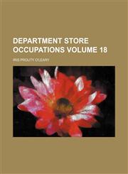 Department store occupations Volume 18,1154680541,9781154680546
