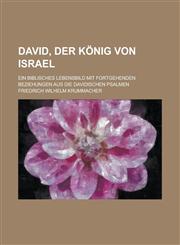 David, Der Konig Von Israel; Ein Biblisches Lebensbild Mit Fortgehenden Beziehungen Aus Die Davidischen Psalmen,1234606771,9781234606770