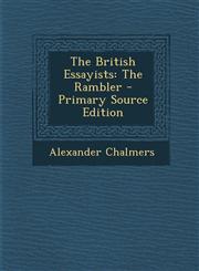 British Essayists The Rambler,1289579261,9781289579265