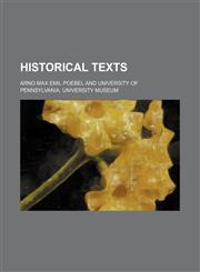 Historical texts,1153719037,9781153719032