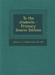 To the Students - Primary Source Edition,1293461822,9781293461822