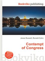 Contempt of Congress,5512596772,9785512596777