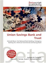 Union Savings Bank and Trust,6134494755,9786134494755