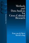 Methods and Data Analysis for Cross-Cultural Research,0761901078,9780761901075